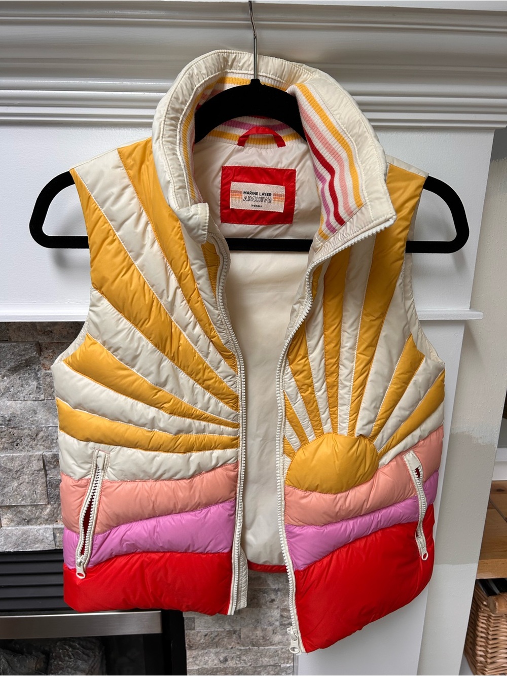 Marine Layer - Archive Nevado Puffer Vest in Bright Sun